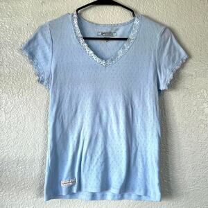 Lace dollette shirt blue